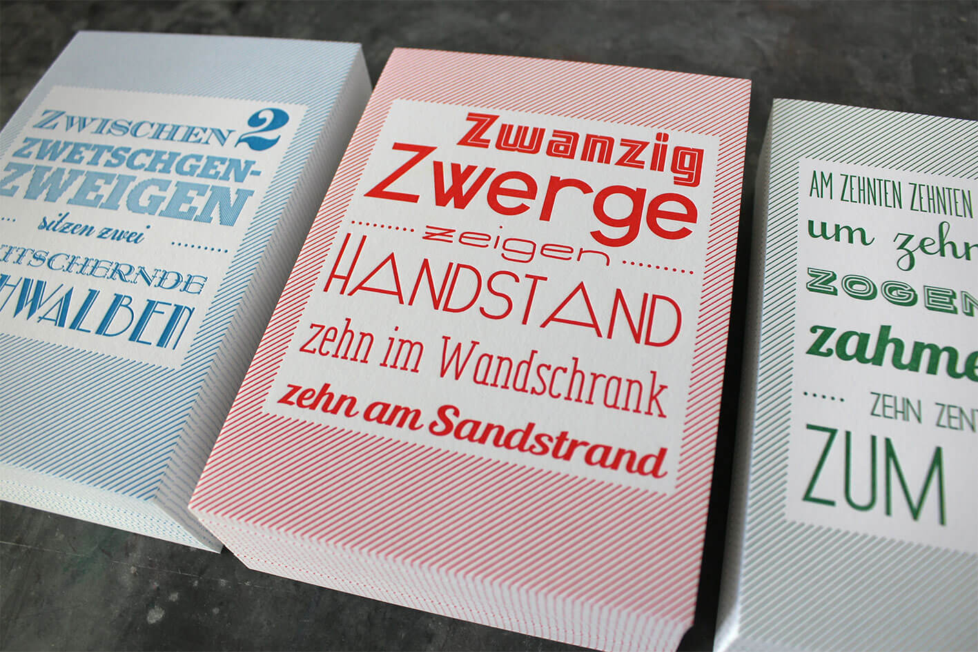 Karte Baumwollpapier Letterpress Buchdruck Wien Heidelberger Tiegel Handwerk