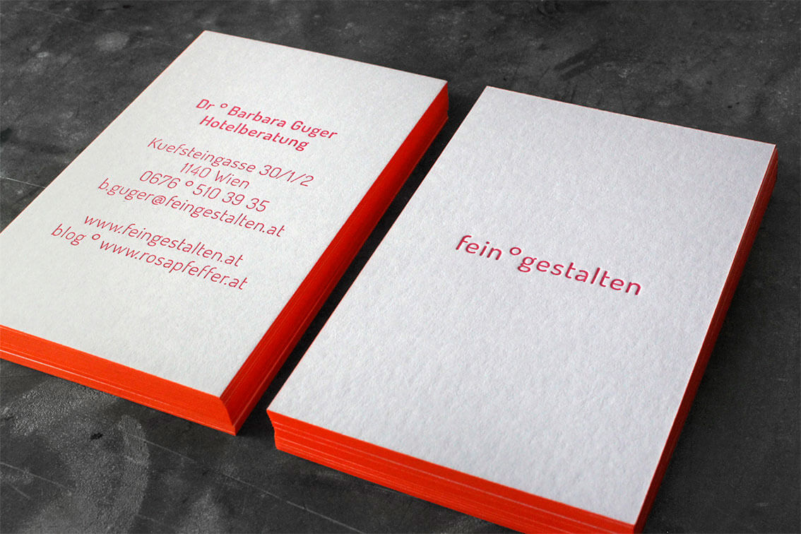 Letterpress Buchdruck Wien hochwertig außergewöhnlich Farbschnitt