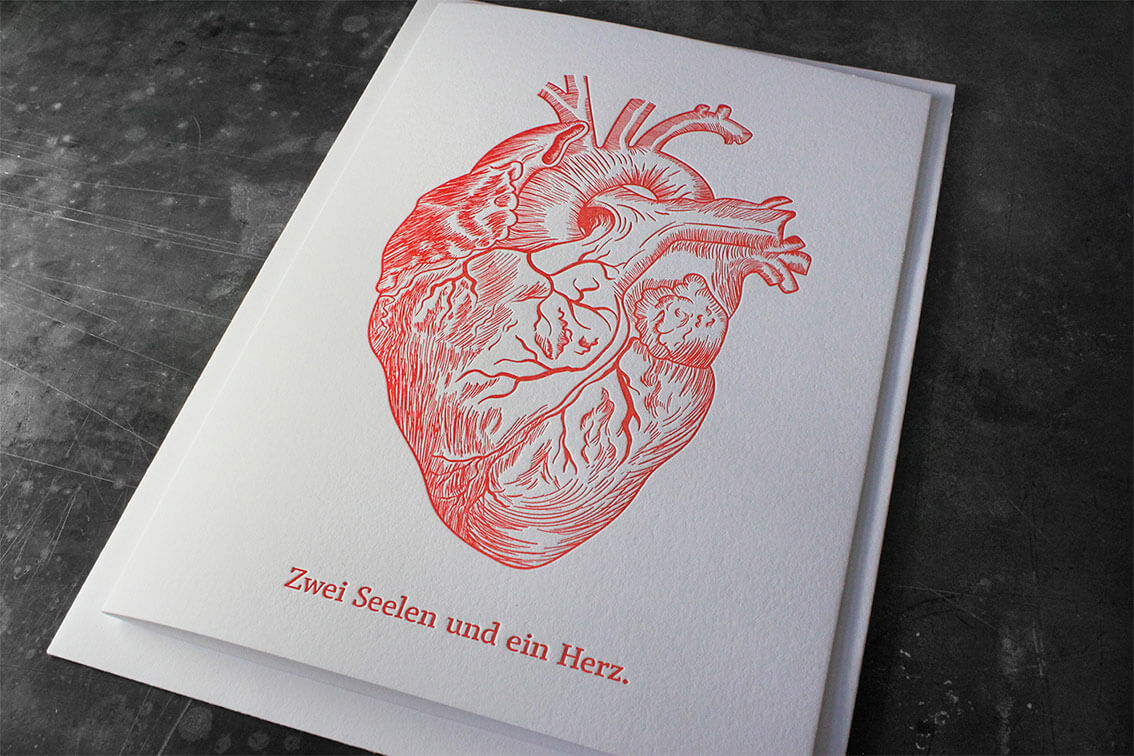 Letterpress Buchdruck außergewöhnlich besonders Hochzeit Einladung Hochzeitseinladung Baumwollpapier Prägung ausgefallen Tiefprägung haptisch exklusiv besonders